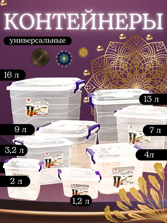 Контейнер для хранения вещей, продуктов питания