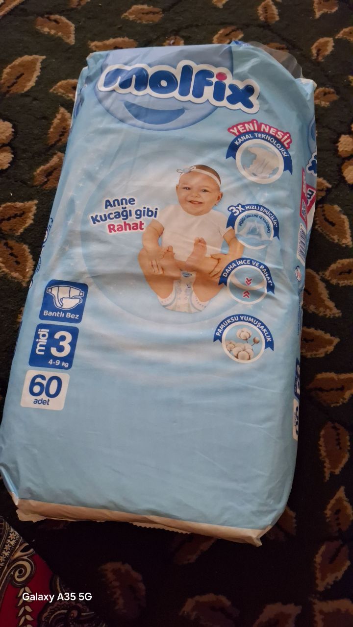 Подгузники для детей Molfix Jumbo 3, 60 шт