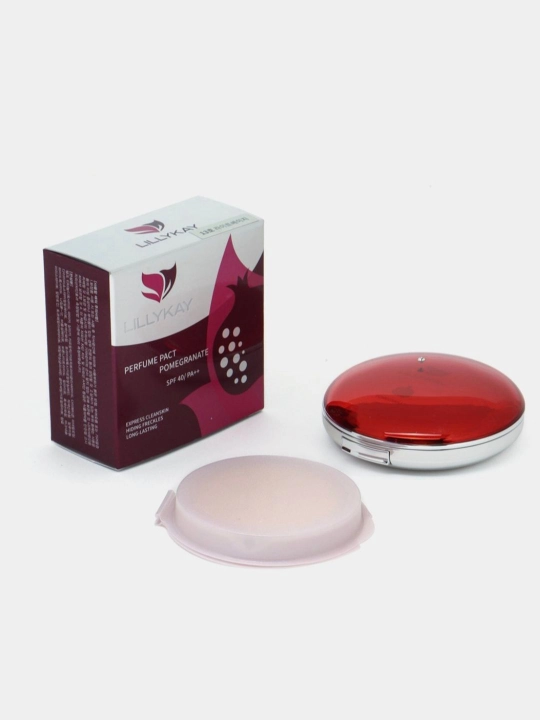 Lillykay пудра для лица компактная SPF30/40 PA++ с зеркалом и спонжем