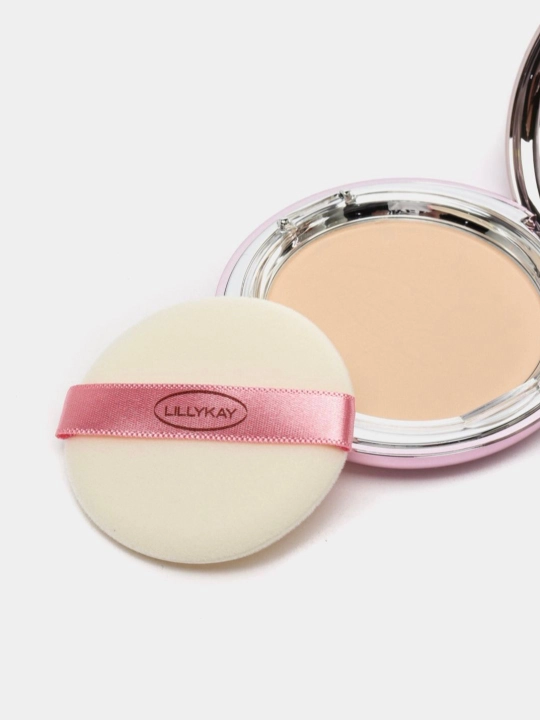 Lillykay пудра для лица компактная SPF30/40 PA++ с зеркалом и спонжем