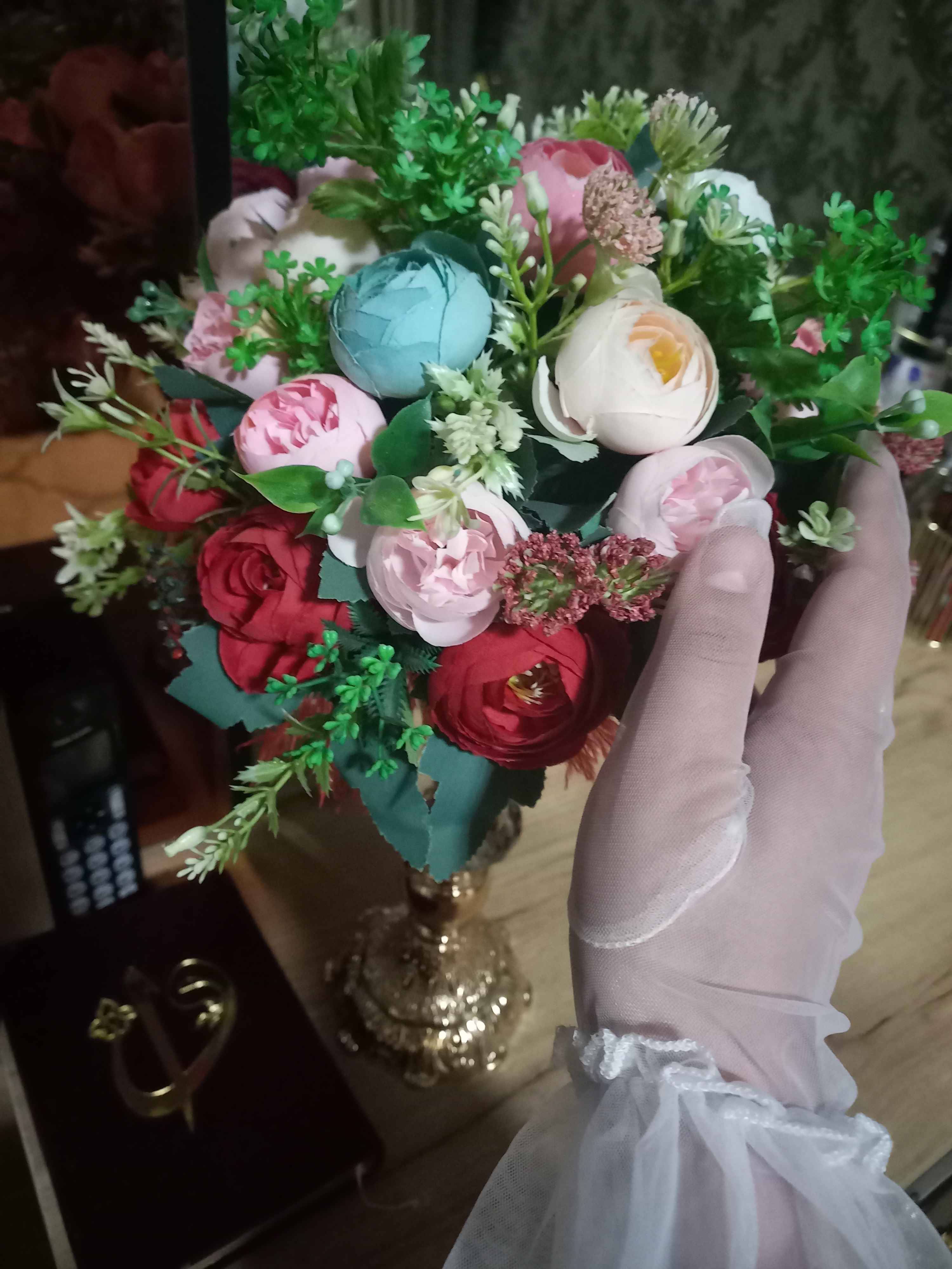 Прозрачные женские перчатки, сетчатые короткие свадебные