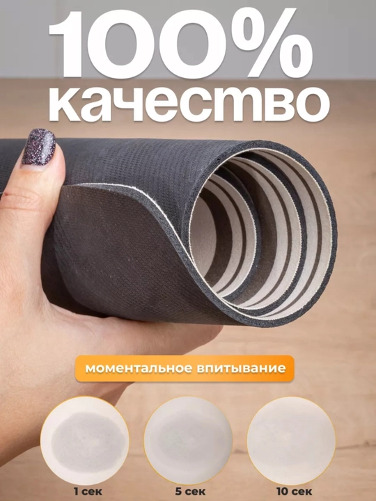 Коврик для сушки посуды, впитывающий, противоскользящий, нано-коврик для кухни