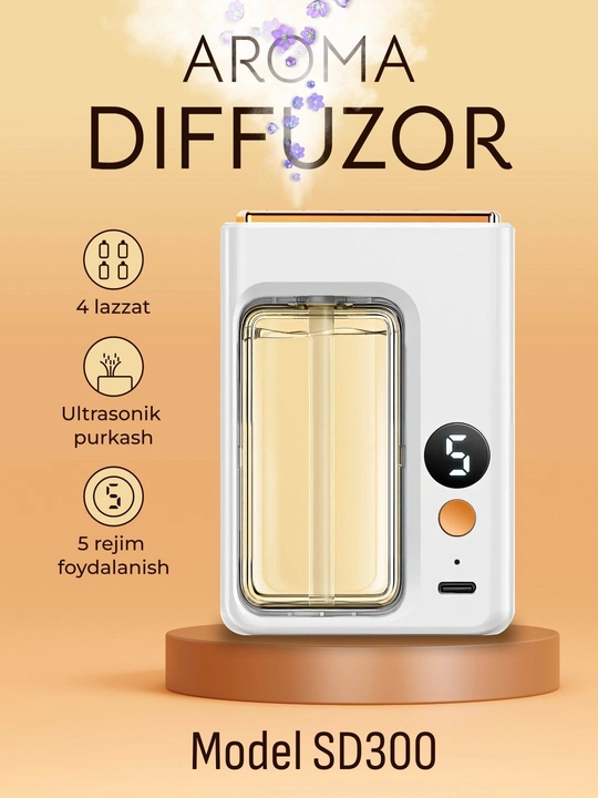 Aroma diffuzor, tozalagich, havo namlagich, 1 ta diffuzor apparat, va hidlar bonusga - 