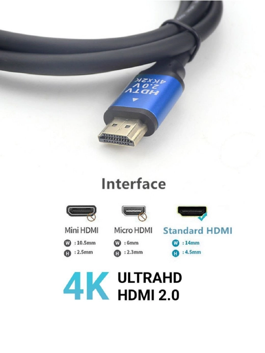 4K HDMI 2.0 кабель для ПК, телевизора, Playstation и других устройств