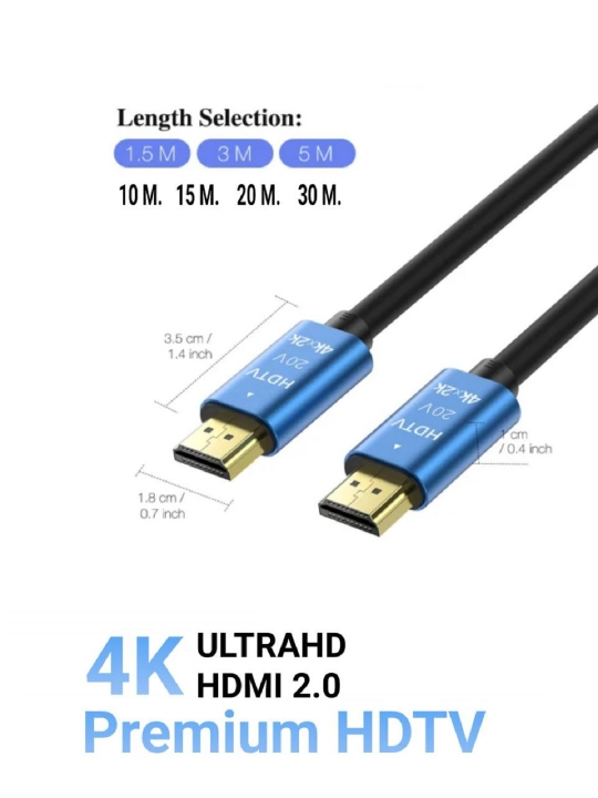 4K HDMI 2.0 кабель для ПК, телевизора, Playstation и других устройств