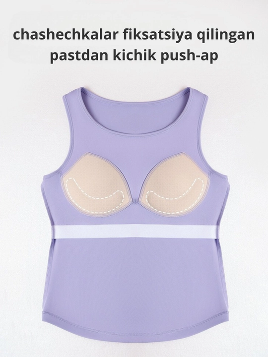 Ayollar sport maykasi Kioko, fitnes uchun top, chashkali top