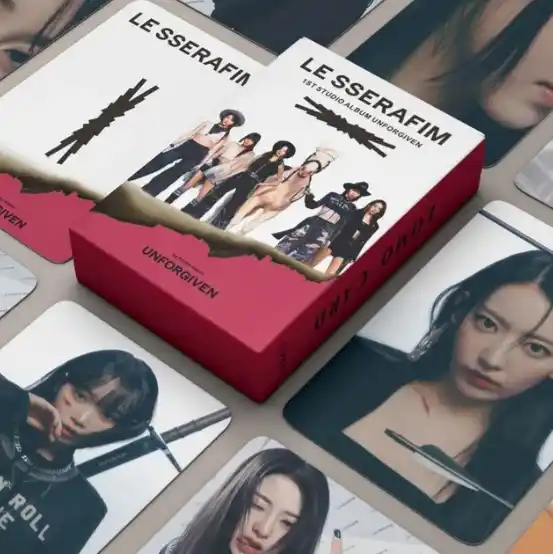 Коллекционные LOMO карточки K-POP Le Sserafim, 55 шт