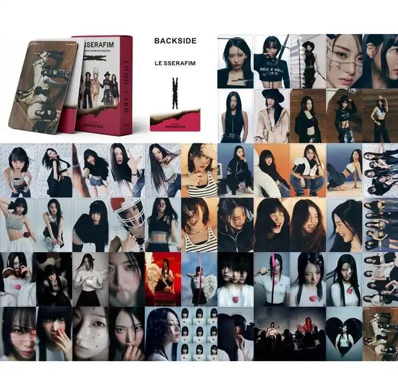 Коллекционные LOMO карточки K-POP Le Sserafim, 55 шт
