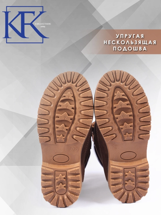 Детские ботинки для мальчиков и девочек KFK, на меху, с нескользящей подошвой