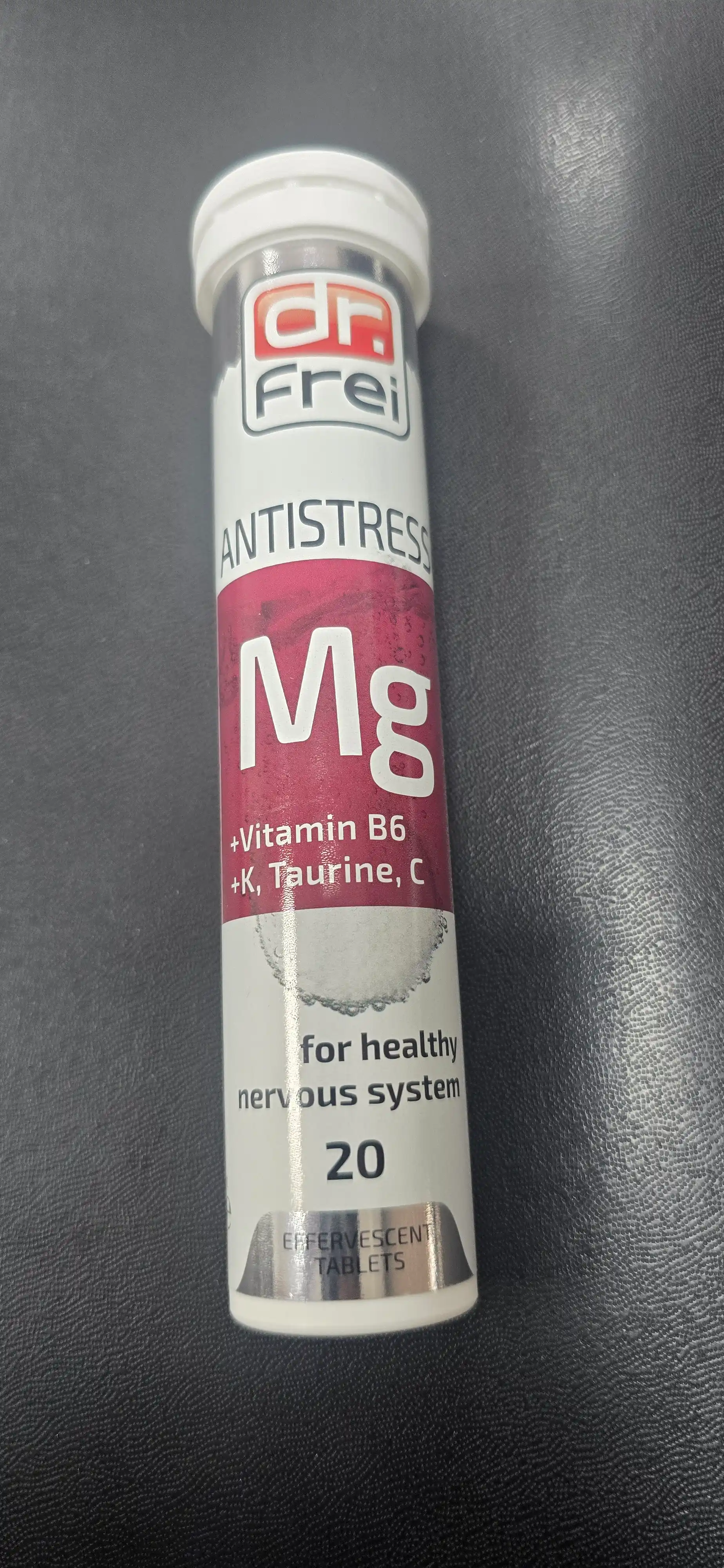Витамины от стресса Dr. Frei Antistress, Магний Б6, таурин, витамин С и К, шипучки 20 шт