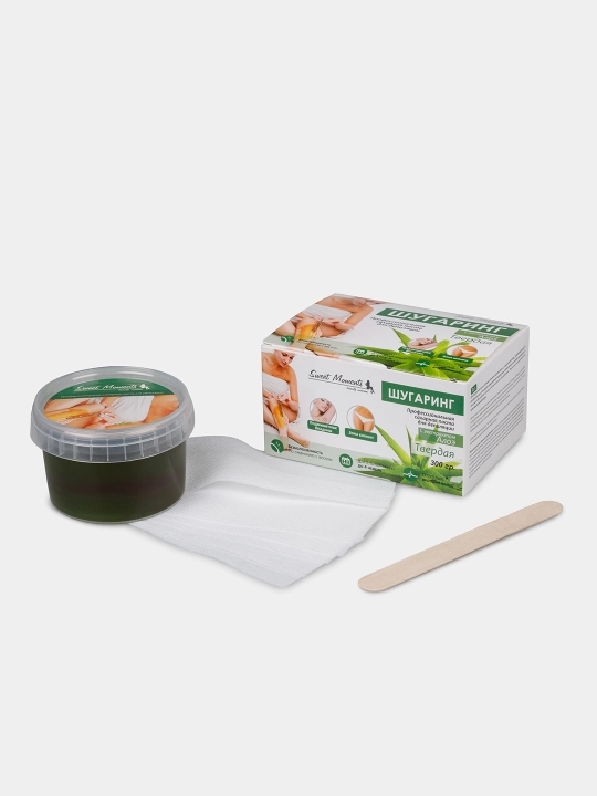 Шугаринг Sweet Moments Aloe Vera, сахарная паста твёрдая, 150 г, 300 г и 1 кг
