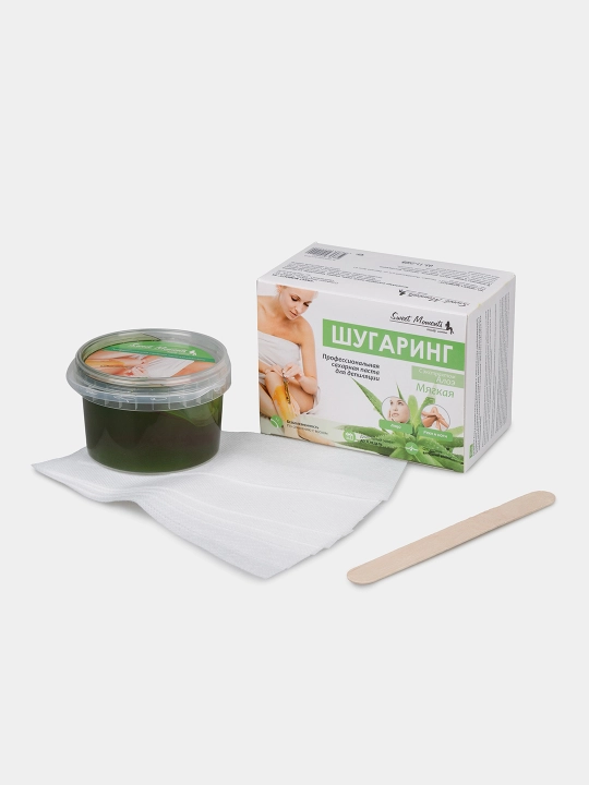 Шугаринг Sweet Moments Aloe Vera, сахарная паста мягкая 150 г, 300 г и 1 кг