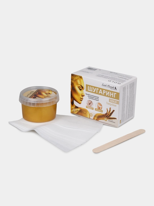 Сахарная паста GOLD для депиляции, шугаринга Sweet Moments, твердая, 150 г, 300 г, 1 кг