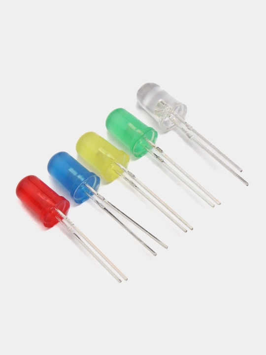 Svetodiodlar LED, 5 ta rang 10 donadan, 50 dona