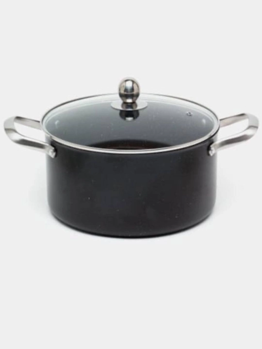 Kastryulya CULICHEF, 4 litr, granit quyma yopishmaydigan qoplama, qora