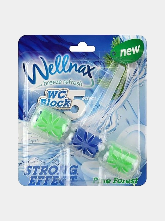 Блок ободок для туалета Wellnax, Сосна, 57 г