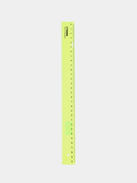Ruler 30 sm STAMM, plastik, shaffof, neon ranglar, turli xil