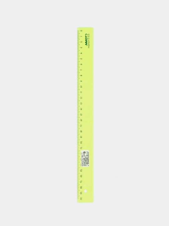 Ruler 30 sm STAMM, plastik, shaffof, neon ranglar, turli xil