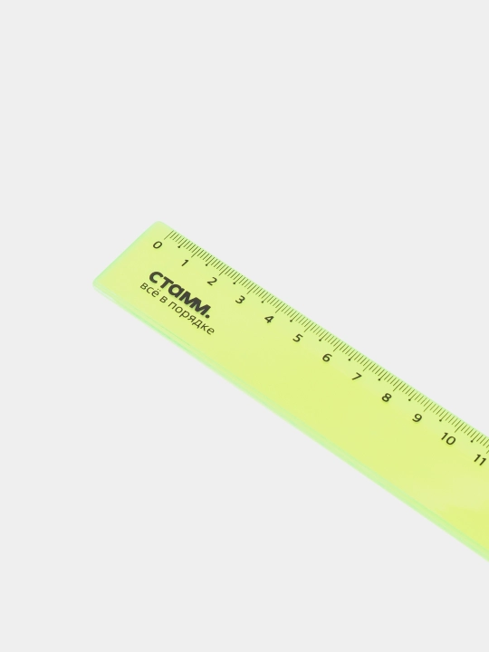 Ruler 30 sm STAMM, plastik, shaffof, neon ranglar, turli xil