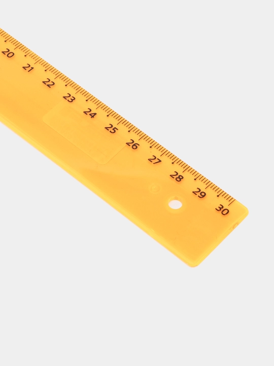 Ruler 30 sm STAMM, plastik, shaffof, neon ranglar, turli xil
