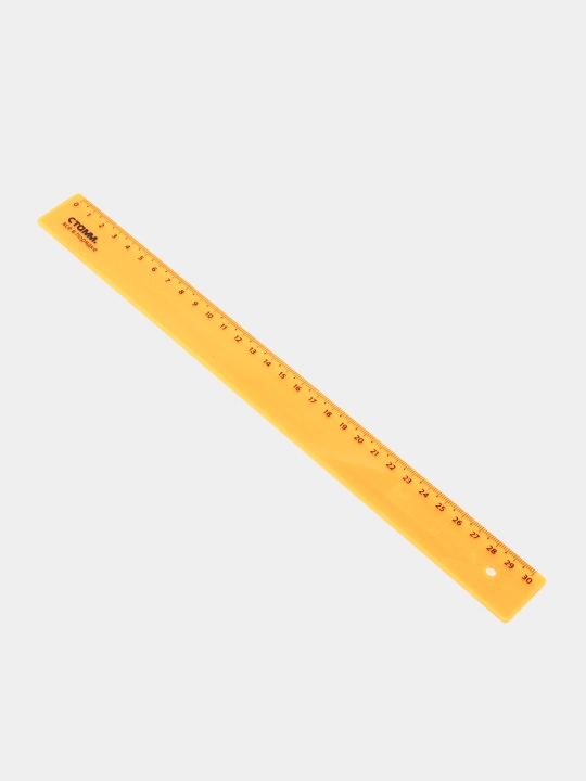 Ruler 30 sm STAMM, plastik, shaffof, neon ranglar, turli xil