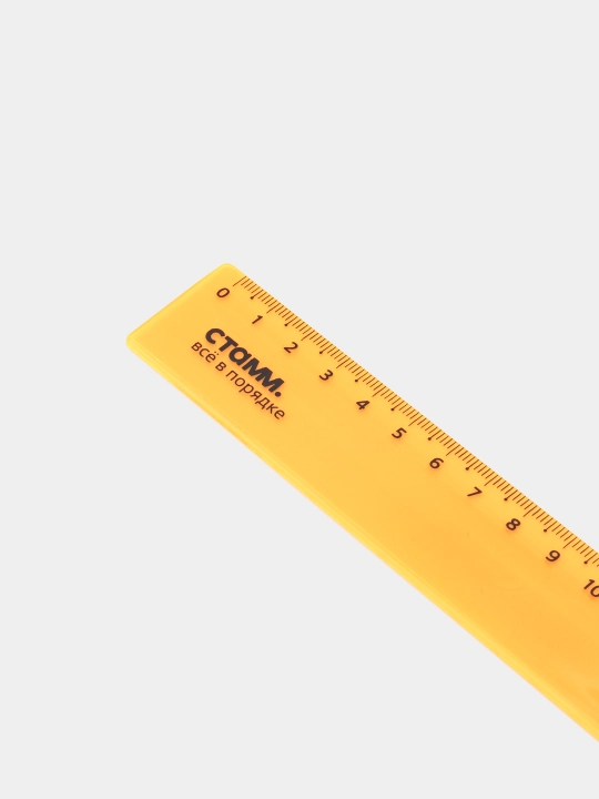 Ruler 30 sm STAMM, plastik, shaffof, neon ranglar, turli xil