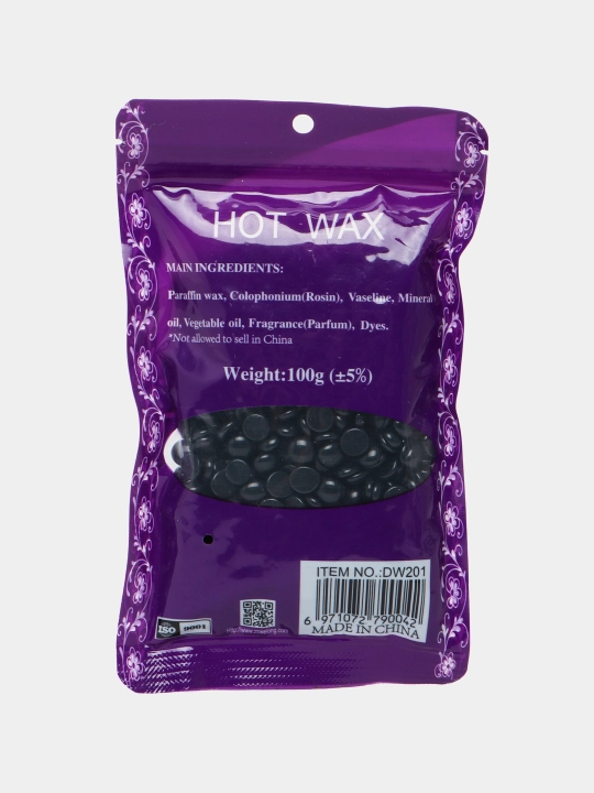 Воск для депиляции Hot Wax, профессиональный, гранулы, пленка, 100 г