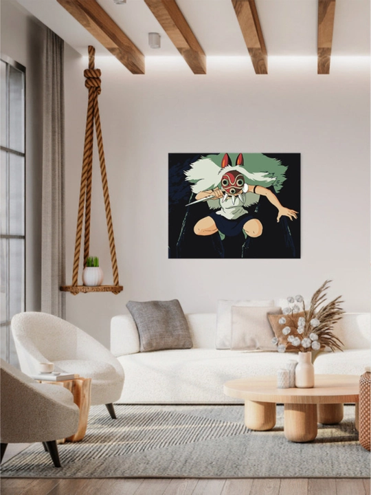 Raqamlar bo'yicha rasm chizish ARTERY " JANGCHI QIZ" ,holstda chizmachilik,40 * 50 sm