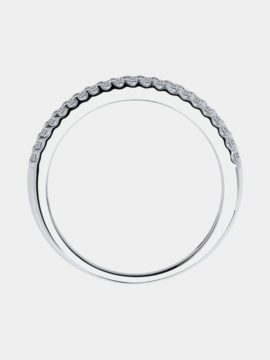 Серебряное 925 кольцо с дорожкой фианитов SOKOLOV, гaрантия 6 месяцев, 94011536