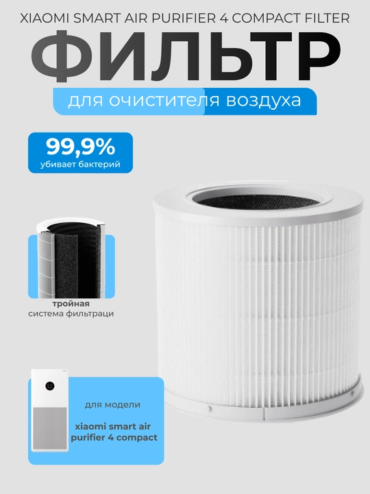 Фильтр для очистителя воздуха Xiaomi Mi Smart Air Purifier 4, Pro, Lite, Compact, Elite