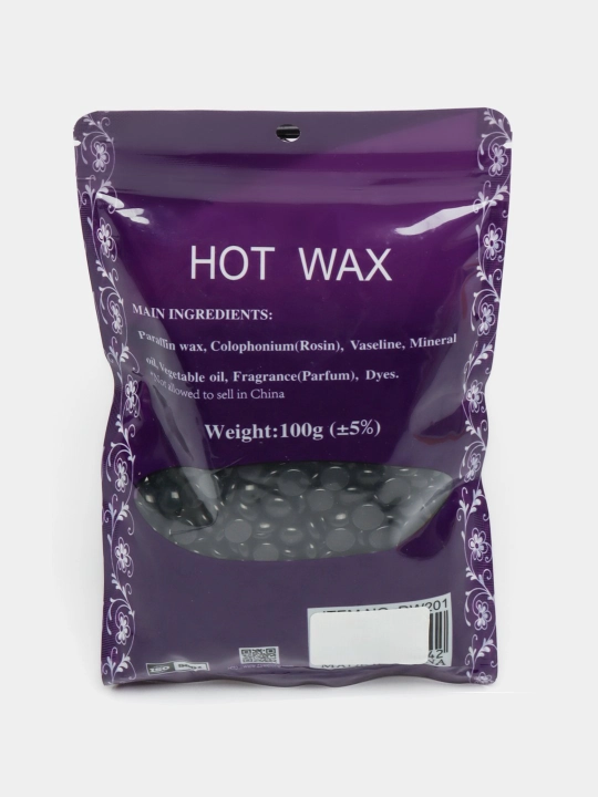 Воск для депиляции Hot Wax, профессиональный, гранулы, пленка, 100 г