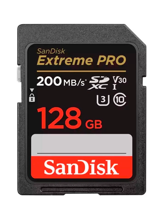SanDisk 128 GB SDXC Extreme PRO 200MB/s, xotira kartasi - 
