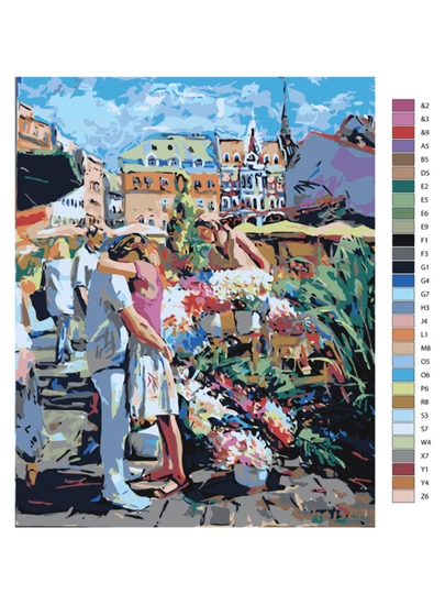 Raqamlar bo'yicha rasm chizish ARTERY "Juftliklar", holstda chizmachilik, 40 * 50 sm