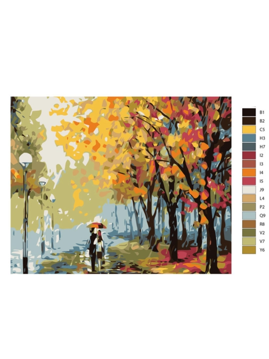 Raqamlar bo'yicha rasm chizish ARTERY "Juftliklar", holstda chizmachilik, 40 * 50 sm