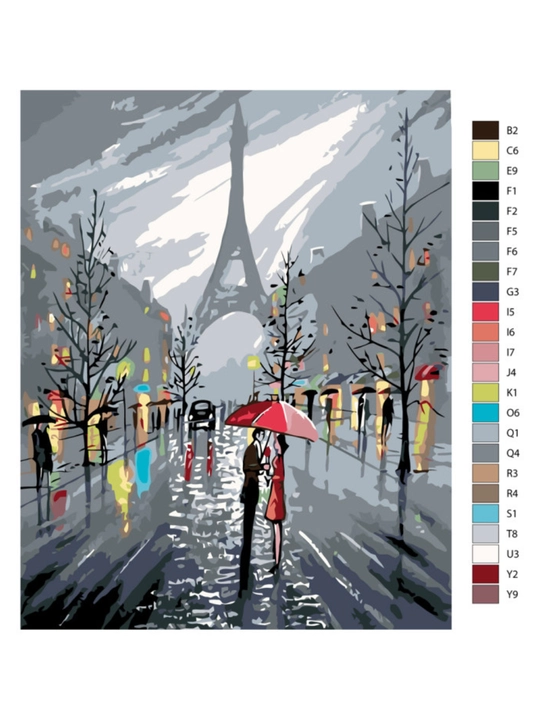 Raqamlar bo'yicha rasm chizish ARTERY "Juftliklar", holstda chizmachilik, 40 * 50 sm