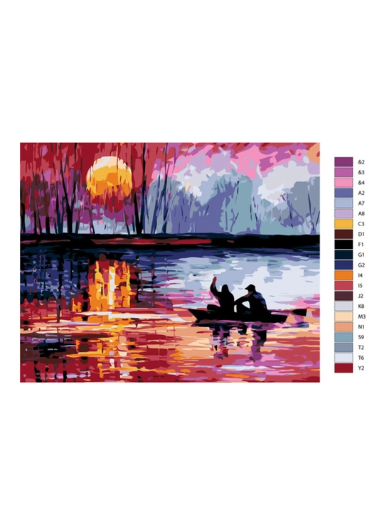 Raqamlar bo'yicha rasm chizish ARTERY "Juftliklar", holstda chizmachilik, 40 * 50 sm