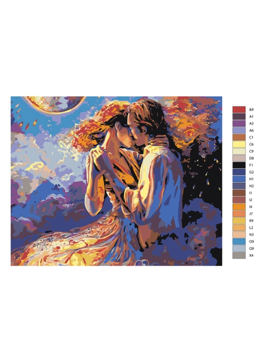 Raqamlar bo'yicha rasm chizish ARTERY "Juftliklar", holstda chizmachilik, 40 * 50 sm