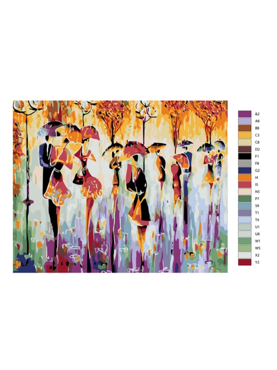Raqamlar bo'yicha rasm chizish ARTERY "Juftliklar", holstda chizmachilik, 40 * 50 sm