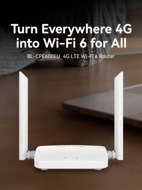 Wi-Fi роутер, модем 4G CPE-903B со слотом для SIM-карты, 4-х антенный с аккумулятором