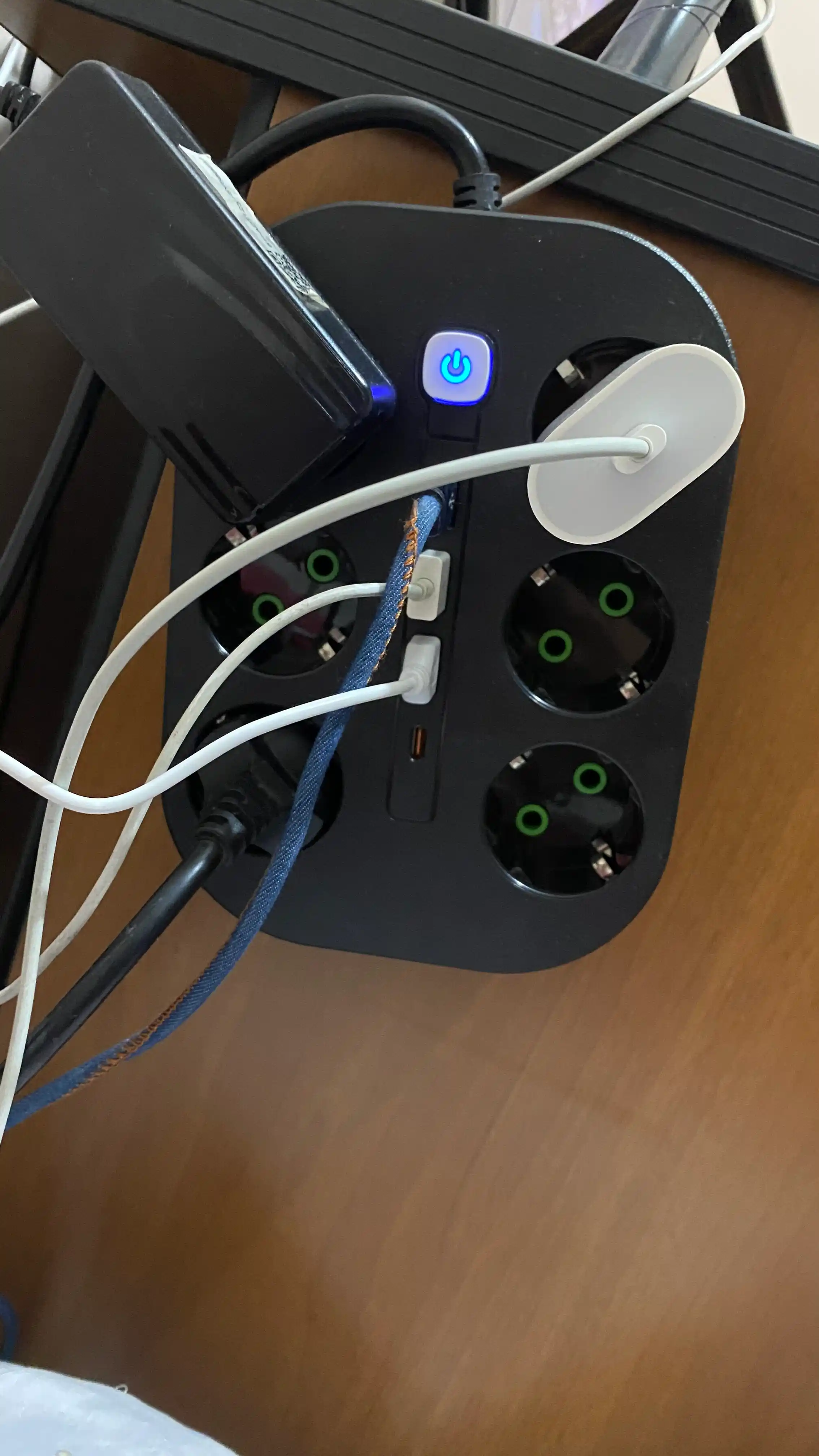Удлинитель электрический, Пилот, сетевой фильтр, тройник, 6 розеток, 3 USB порта, Type-C