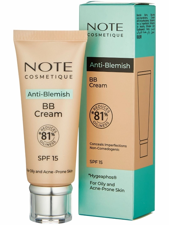 Тональный крем Note BB Cream Anti Blemish 30 мл для ровного тона и маскировки