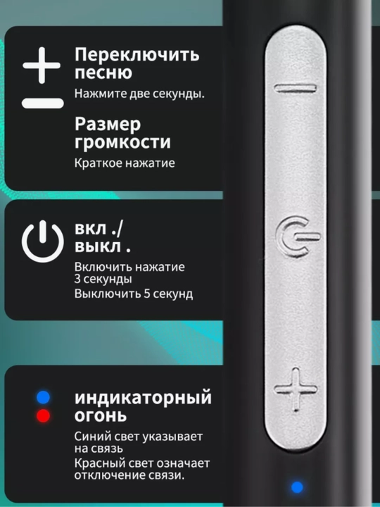 12D simsiz Bluetooth quloqchinlar, ichki kanalli, bo‘yin gardishi bilan