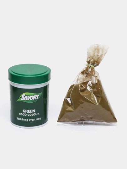 Savory Зеленый пищевой краситель, 100 г — SAVORY-QEWRGDF