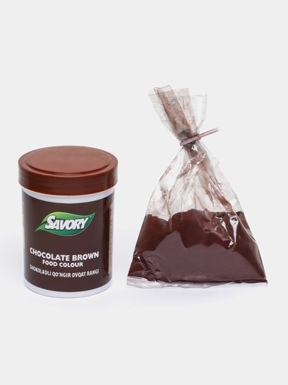 Savory шоколадно - коричневый пищевой краситель, 100 г — SAVORY-VBVCNVB
