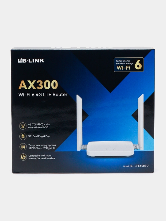 Wi-Fi роутер, модем 4G CPE-903B со слотом для SIM-карты, 4-х антенный с аккумулятором - 