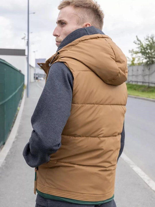 Erkaklar uchun kapyushonli jilet, kuz-qish-bahorgi, Xitoy