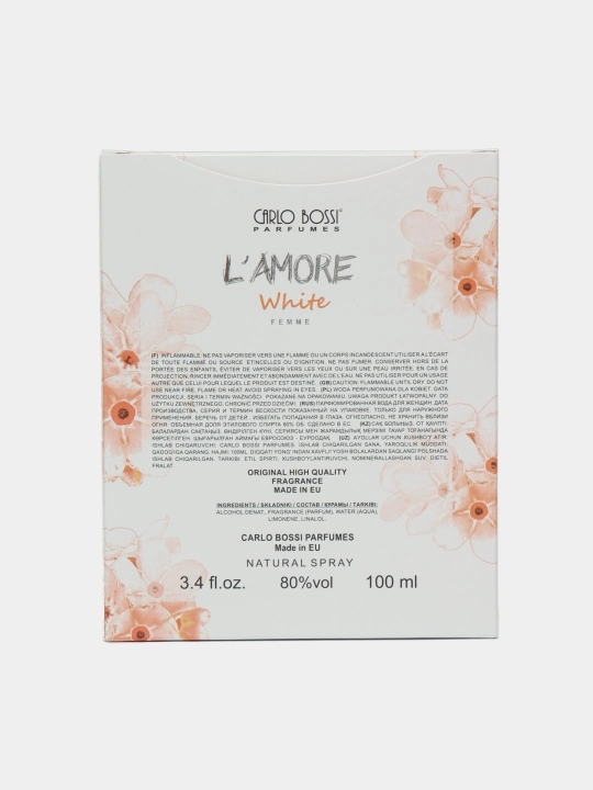 Ayollar uchun parfyumlangan suv "Carlo Bossi" L'amore White, 100 ml