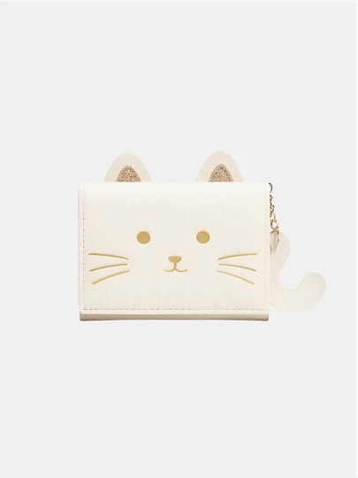 Кошелек женский, котик, модный