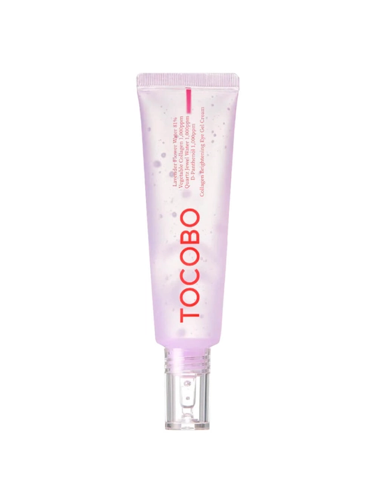 Qovoq uchun tiniqlashtiruvchi kollagenli gel Tocobo Sollagen Brightening Eye Gel Cream