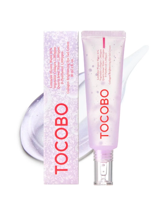 Qovoq uchun tiniqlashtiruvchi kollagenli gel Tocobo Sollagen Brightening Eye Gel Cream